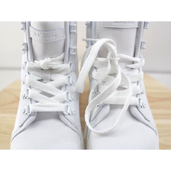 Dr Martens Combs W White Boots Women's Size 6 Combat Boots Soul Bouncing - Picture 5 of 10